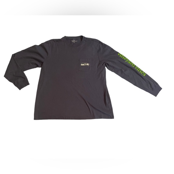 Vineyard Vines Seattle Seahawks Long Sleeve Shirt - Men's XL - Picture 1 of 6